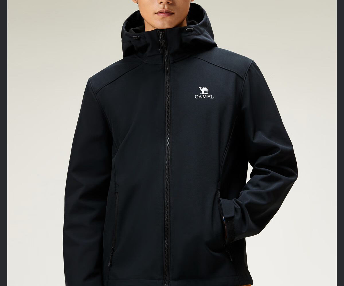 CAMEL Autumn Winter Outdoor Water-Repellent Functional Softshell Jacket Women Waterproof Warm Fleece Hiking Coat Couple Style M15CA6V069 1