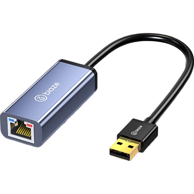 BIAZE USB 2.0 to RJ45 Ethernet Adapter, 100Mbps, без драйверов, проводная сетевая карта, совместимость с Apple Mac Huawei, внешний сетевой кабель