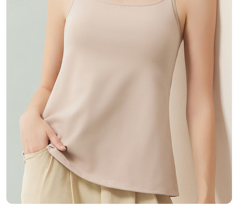 JOYNCLEON Nursing Vest Tank Top Pure Cotton Spring Summer Maternity Bra-Free Anti-Sagging with Chest Pads Skin XXL Jbr181400 38