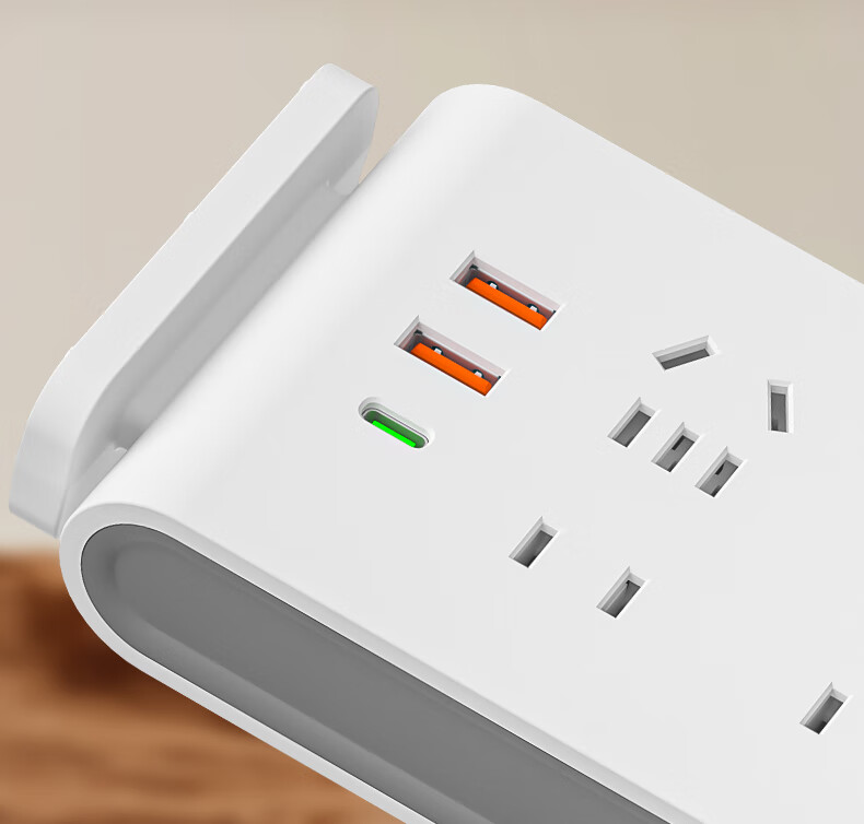 Sushiheermo [One Wireless Charging Layer + Clock] Tri-Color Warm Night Light Floor Socket - 3USB Desktop Charging Station, 0.8 Meter Power Strip, Multi-Functional All-In for Bedroom, Desk And Office 6