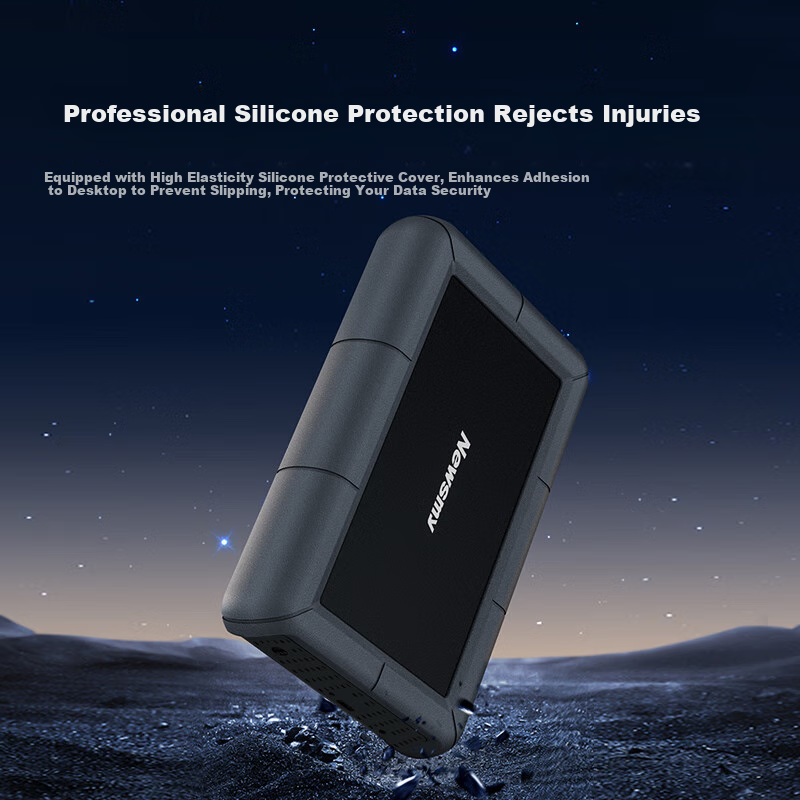Портативный жесткий диск Newsmy 16TB, 3.5-дюймовое настольное хранилище, серия Xingji, Type-C USB3.1, металлический корпус с силиконовой защитой, большая емкость, домашнее хранилище данных