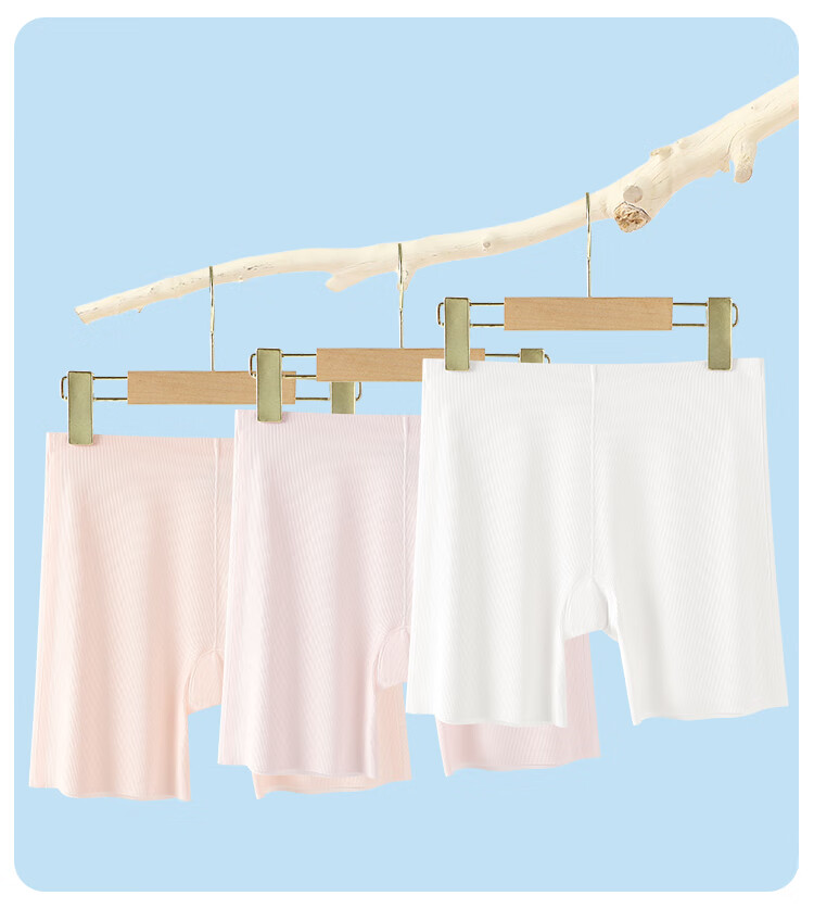 Dingguagua Girls' Safety Shorts And Underwear Two-In Anti-Exposure Children's Ice Silk Shorts Girls' Summer Thin Base Layer Protective Pants 17