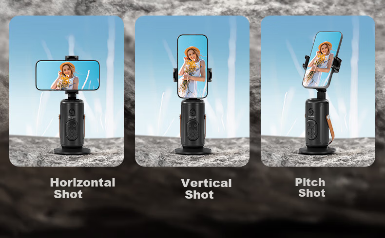 NEEWER 2025 New Smartphone Gimbal Follow-Up Device, Face Tracking Handheld Selfie Stick, 360-Degree Rotation Anti-Shake Three-Axis Gimbal, TikTok Live Streaming Equipment Complete Set for Selfie Recording And Vlog 4