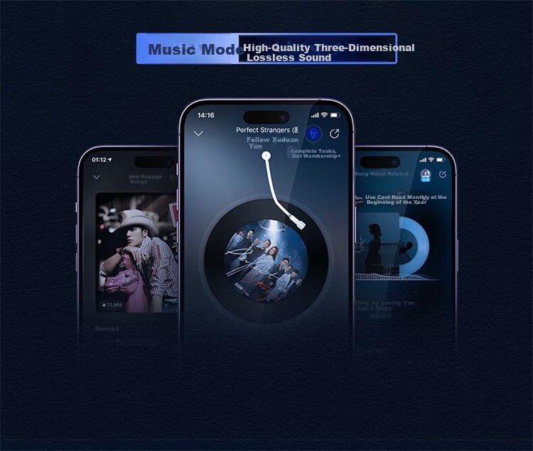 Linklike [Jingkong Dazhichang | Thousand-Yuan Level Sound Tuning] Bluetooth Earphones, Semi-In Wireless Headphones, Bluetooth 2026 Latest Model with Ultra-Long Battery Life, Compatible with Apple, Huawei, And Android 25