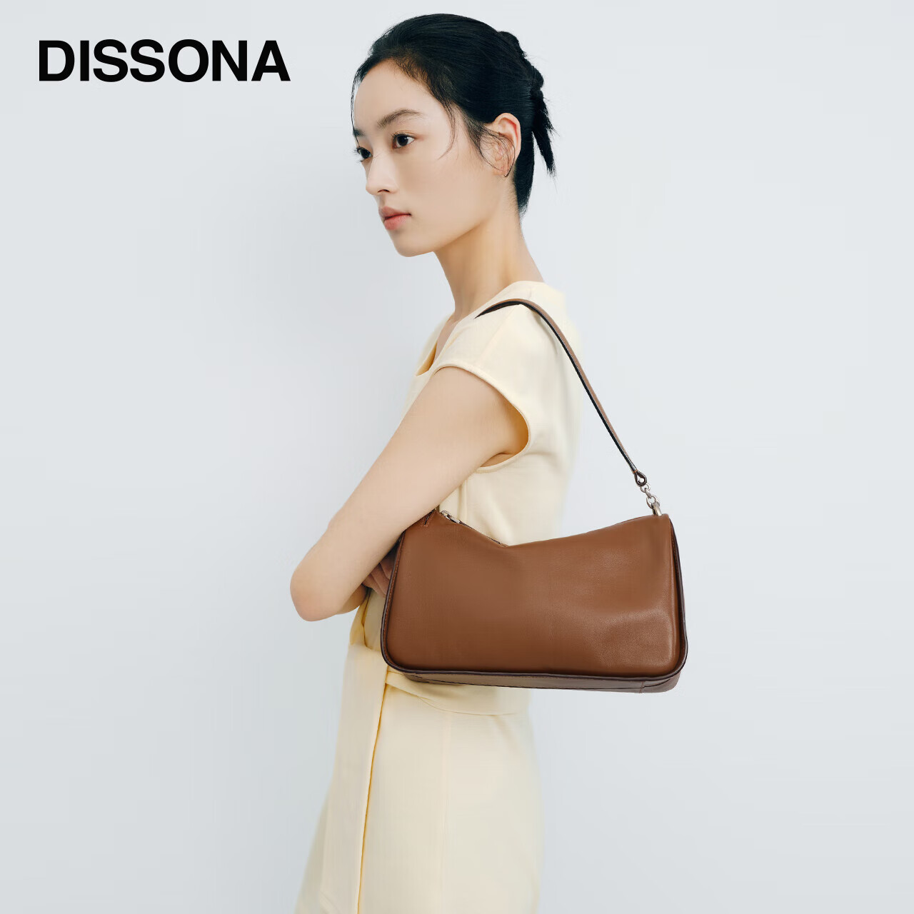 DISSONA Women's Handbag, Toast Bag, Soft Bag, Underarm Bag, Tote Bag, Shoulder Bag, Crossbody Bag, Brow
