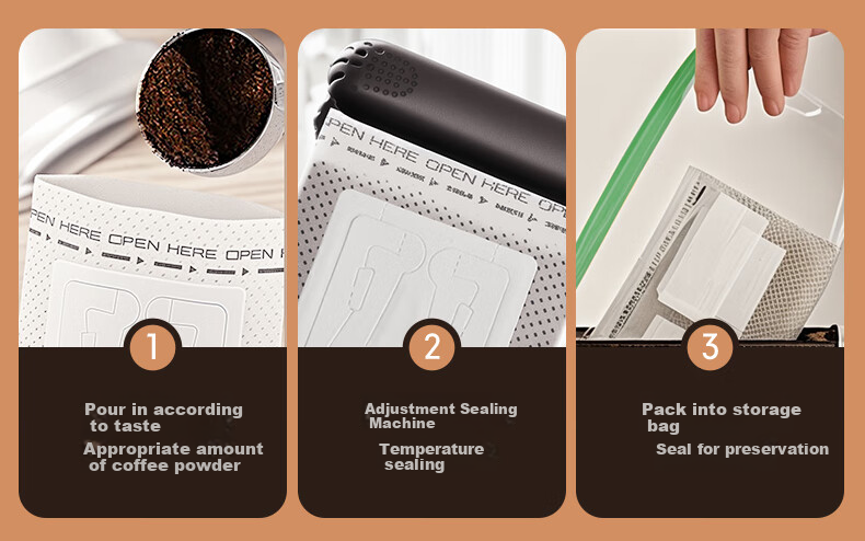 CLITON Coffee Filter Papers, Portable Drip Coffee Maker Filter Papers, Cake Bowl-Shaped Filter Cups, 50 Sheets 14