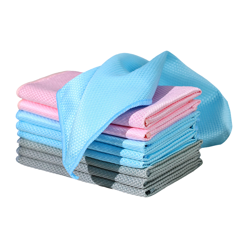 Grace Fish Scale Cleaning Cloth, 30*40cm*5 Pieces, with Locked Edges, Kitchen Utensil Wiping, Household Cleaning, Glass Cleaning Cloth