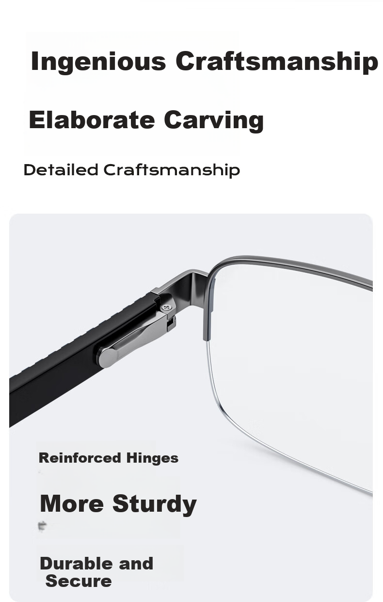 WESEE Reading Glasses for Men, Bifocal German Imported Presbyopic Glasses, Auto-Focus High-Definition Anti-Blue Light Glasses for Back to School 9