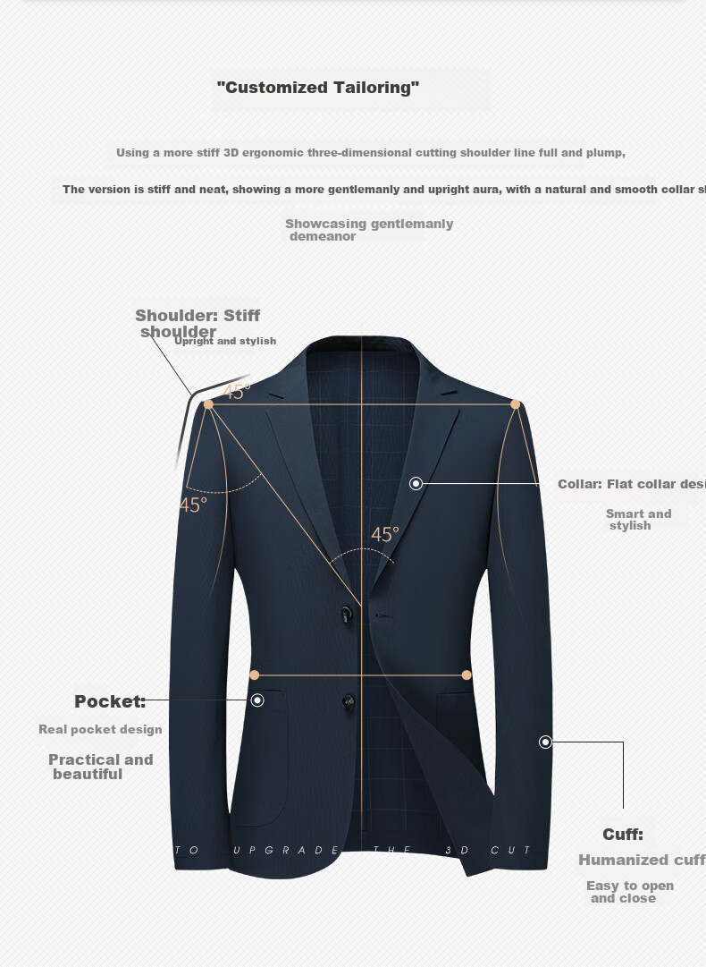 SHANSHAN High-End Sun Protection Suit for Men, Middle-Aged And Young, Cool Ice Silk Wrinkle-Free Single Blazer, Father's Outfit for Father's Day 9