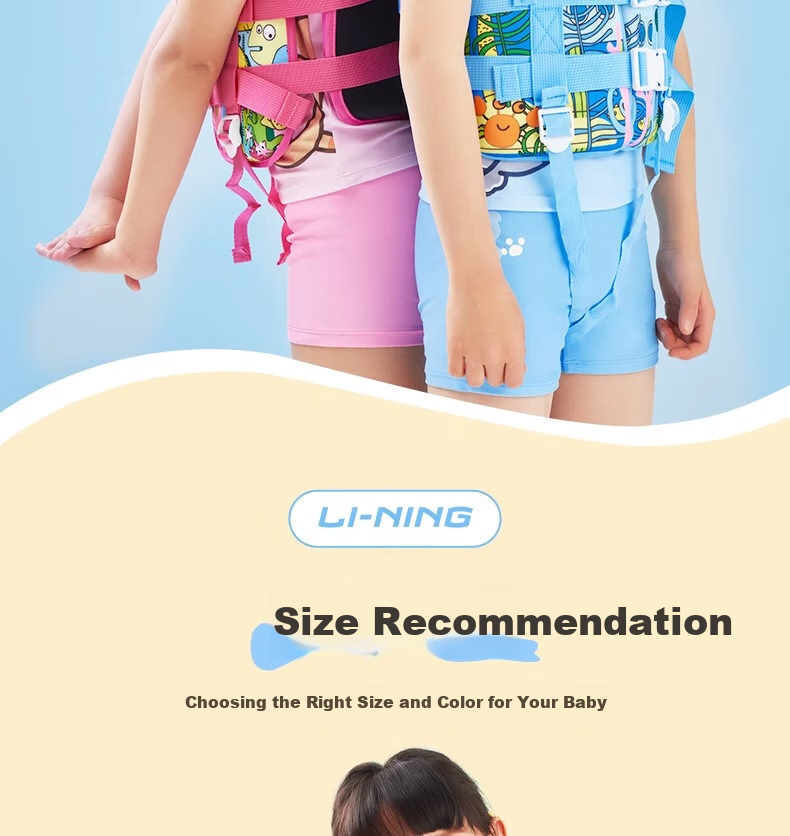 LI-NING Kids Life Jacket Buoyancy Vest Swimming Beginner Professional Safety High Buoyancy Swimwear for Children 16