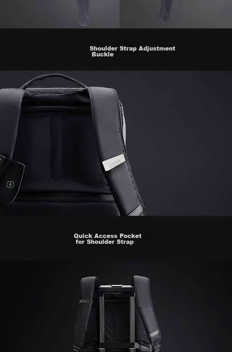KORIN Anti-Cut Laptop Backpack, Large Capacity, Lightweight for Travel And Commuting, Notebook Backpack for Men, Black, Model K7 13