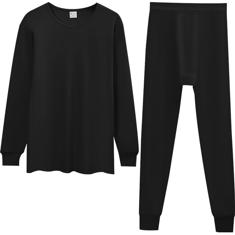 Hodo Women's Underwear, 7A Antibacterial Upgraded Autumn Top And Pants, Pure Cotton Set, Round Neck Thin Base Layer Thermal Underwear