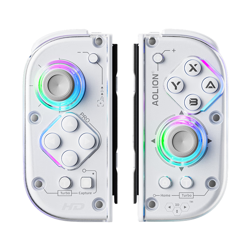Aolion J20Pro Knight Switch Controller JoyCon Split Controller HD Vibration NS2 Wireless Bluetooth Macro Programming Pokémon ZA Mario Party NFC Left and Right Game Controller