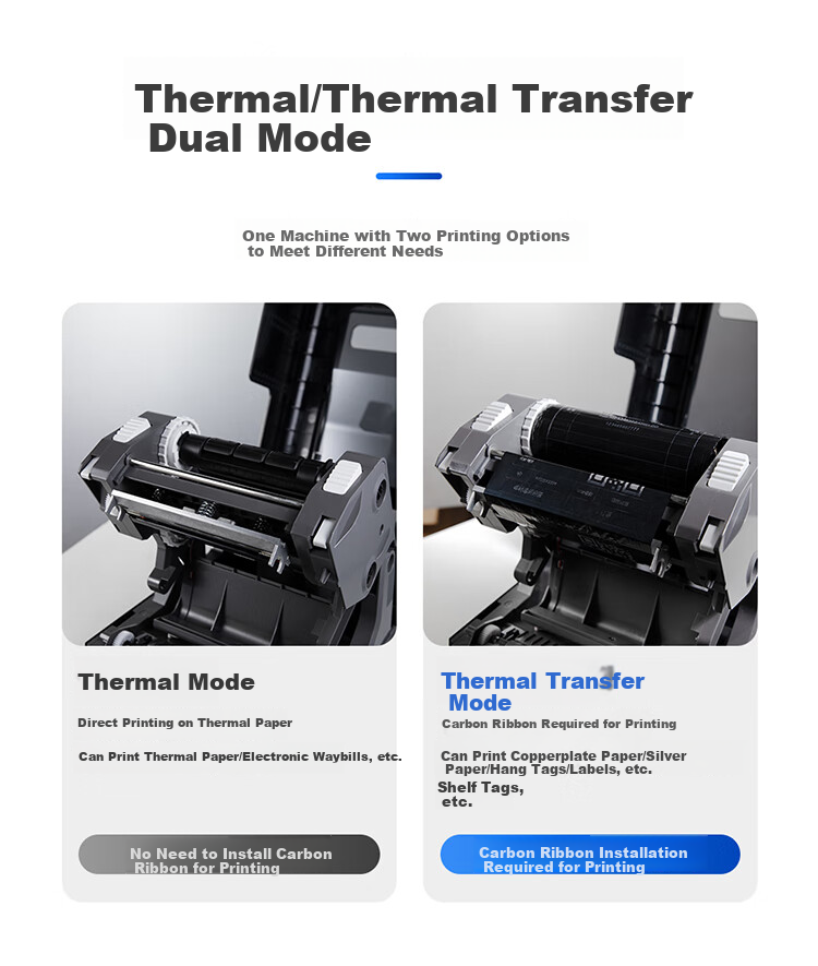 Honeywell Thermal/thermal Transfer USB Port Barcode Label Printer, Adhesive Barcode Paper Printer OT810 2