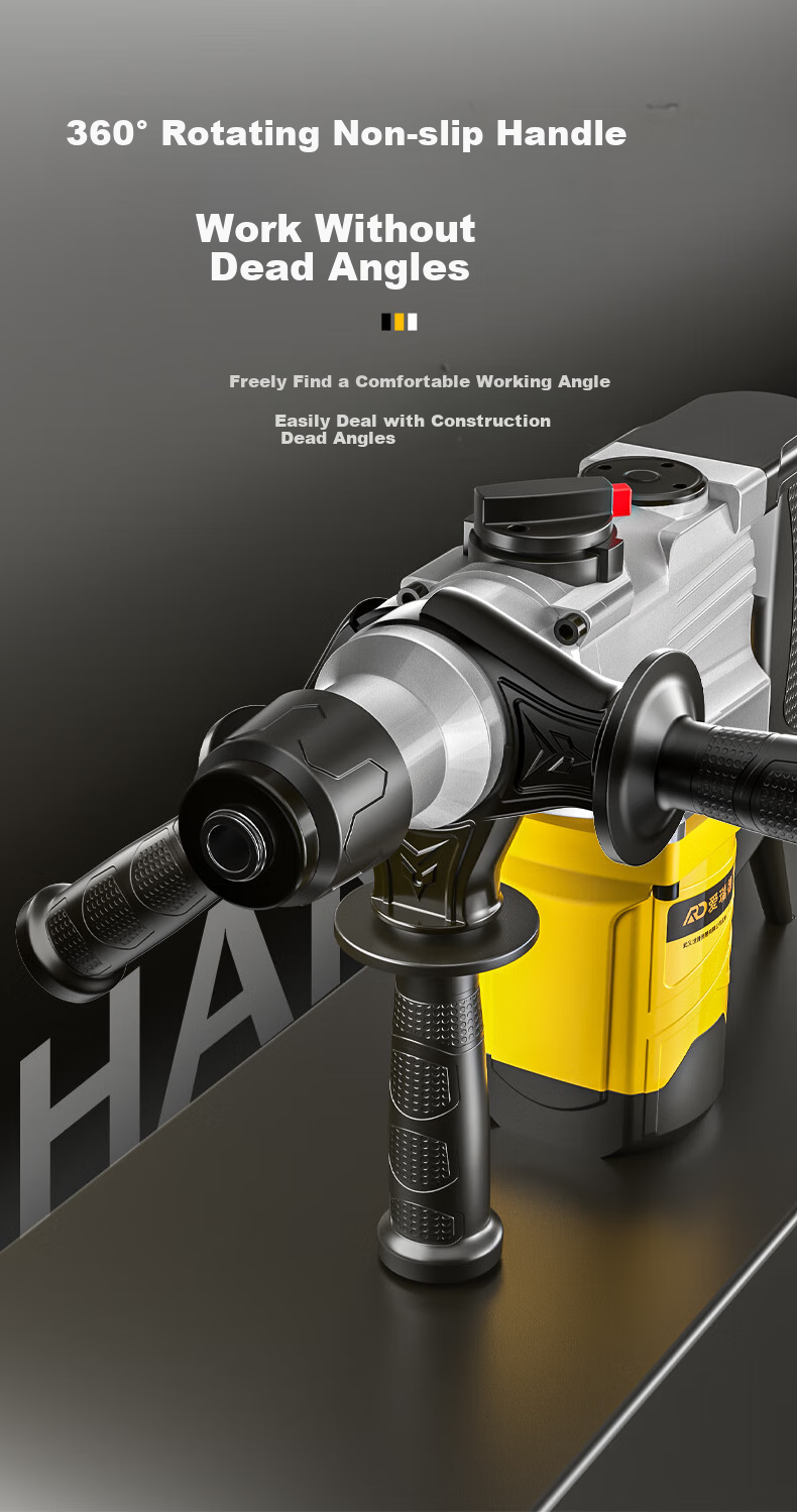 Airuide Safety Clutch Electric Hammer And Pick, Dual-Purpose Impact Drill, High-Power Electric Drill, Industrial Concrete Drilling Electric Tool 19