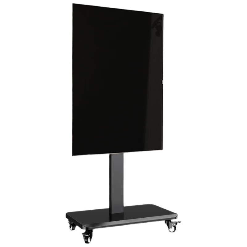 Beishi 26-55 Inch Mobile TV Stand with 90° Rotating Display for Horizontal And Vertical Screens, Floor Cart for Live Streaming, Video Conferencing, Universal Movable Mount