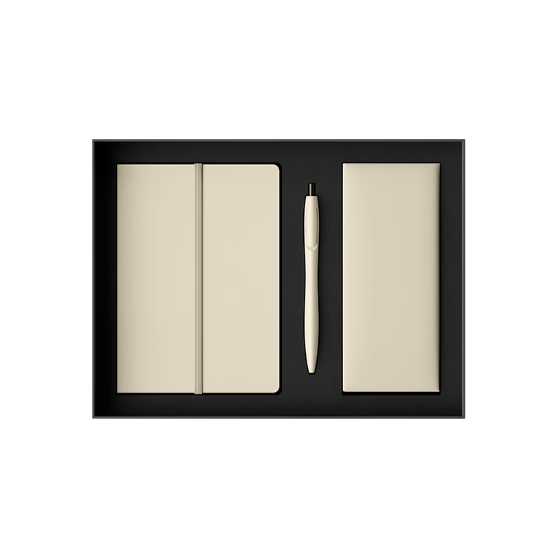 NUSIGN Naoto Fukasawa Master Series Gift Set Neutral Pen Notebook Office Storage Bag Off-White NS800 [Popular Product] High-End Brand Under Deli