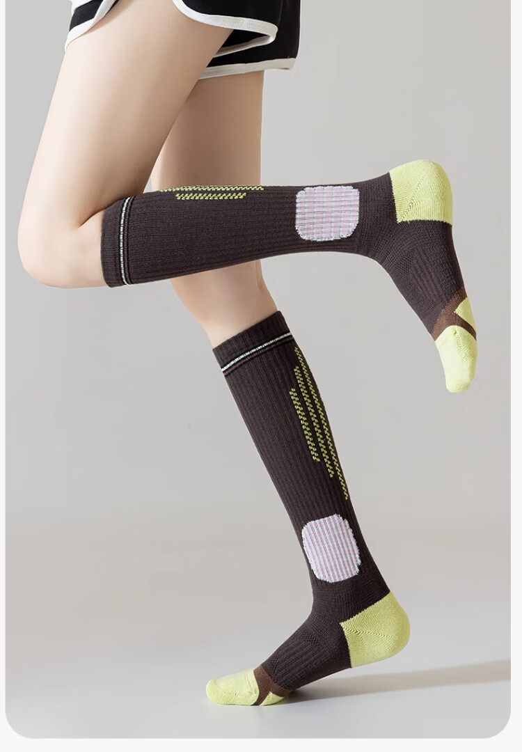 XUEXIMAN Compression Calf Socks Pressure Sports Slimming Leg Cycling Hiking Tennis Running Fitness Yoga Mid-Calf Socks 21