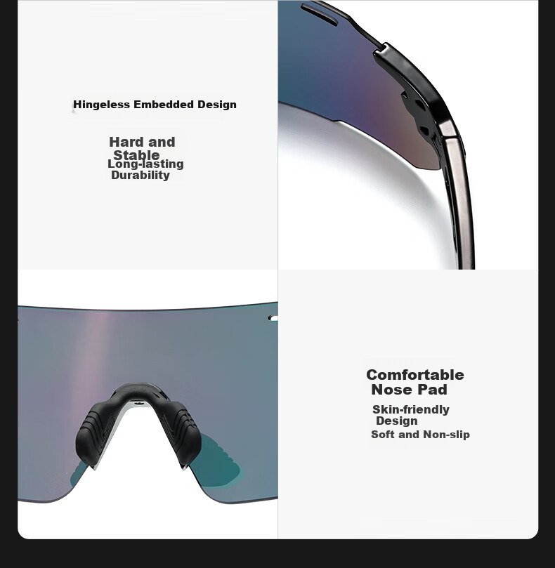 CAXMAN Running Glasses for Men And Women, Professional Marathon-Specific Outdoor Sunglasses, Cycling Hiking UV Protection Sports Sunglasses 16