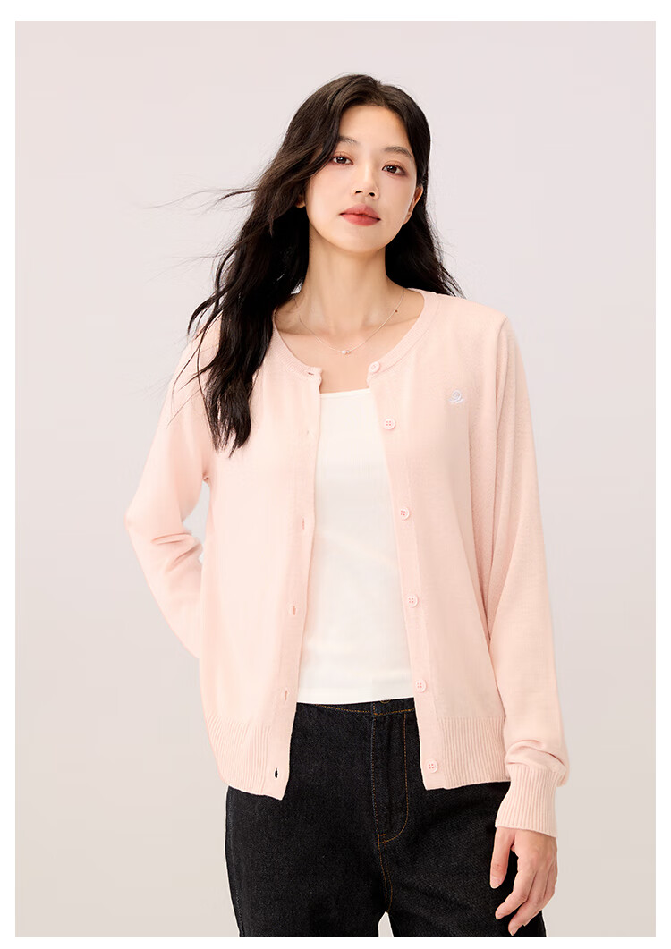 RA&RN / Aiqi Ruyu Autumn New Slimming Solid Color Wool Knit Cardigan Jacket for Women, Elegant 15