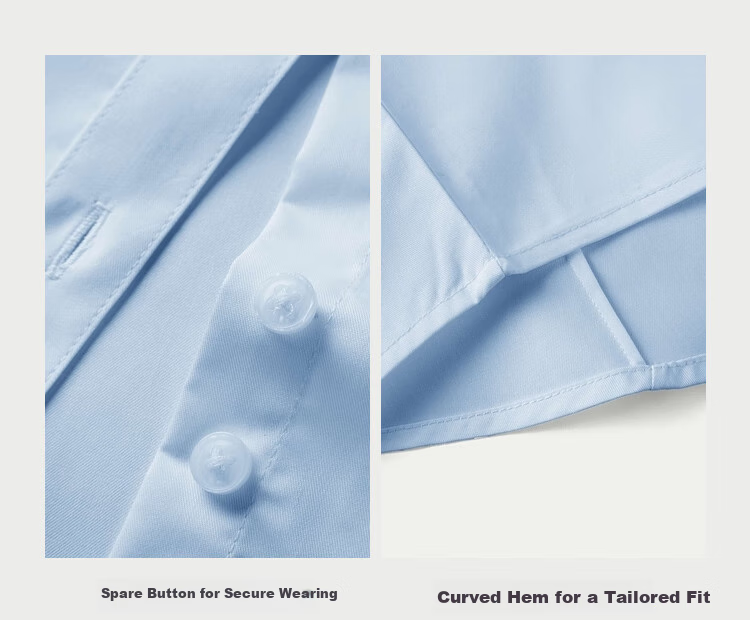 HLA Short-Sleeve Shirt, Summer Business Commute, Solid Color Formal Blouse, Women's Clothing, Bleached, 160/84A (36), Qixi Gift 9