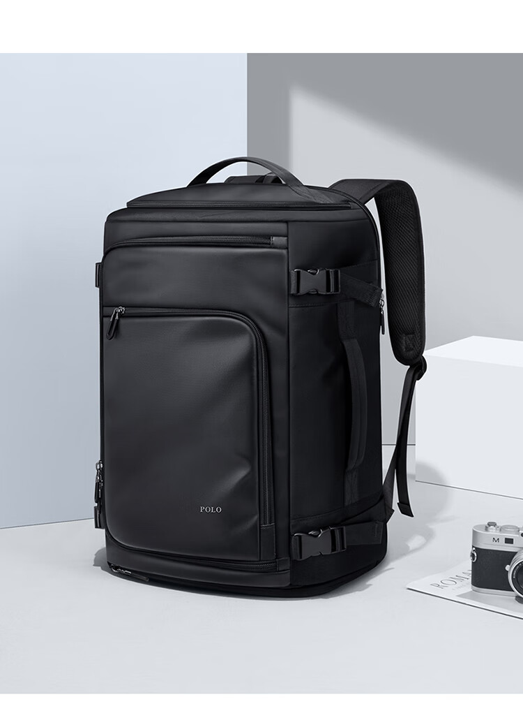 POLO Travel Bag, Men's Luggage Backpack with Separate Shoe Compartment, 17.3-Inch Laptop Bag, Expandable Capacity, Water-Resistant Backpack 4