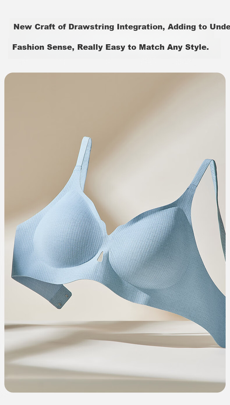 FENTENGCARE Wireless Bra for Women, Sexy Breathable Hollow-Out Lifting Push-Up Bra to Gather Side Boob, Underwear Brassiere Gift for Wome 6