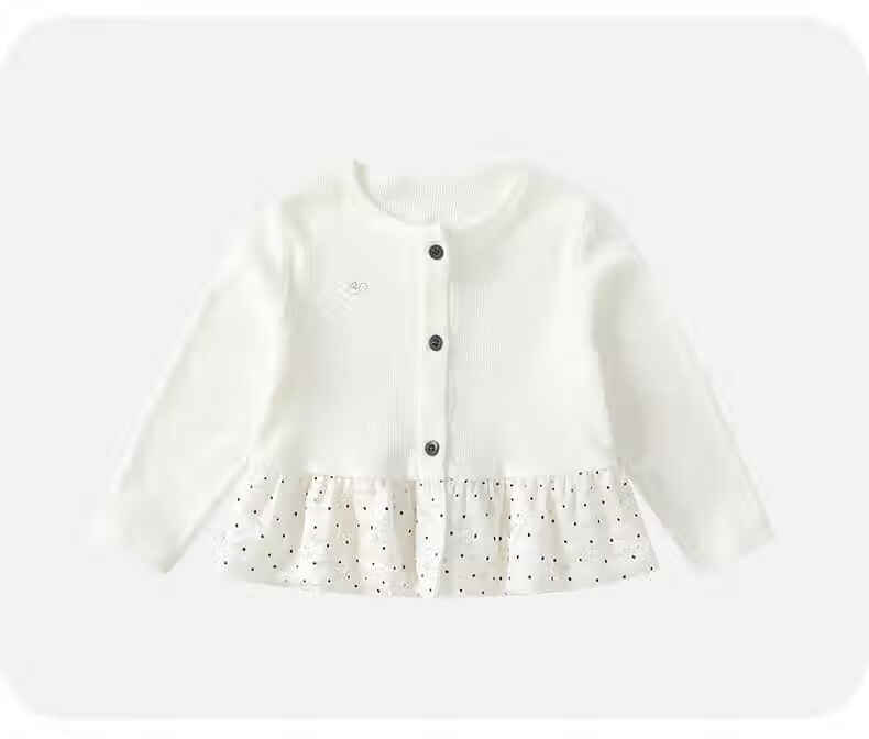 VOONLIE Girls' Jacket Spring Collection 2026 New Stylish Children's Cardigan, Versatile Outerwear for Little Girls And Toddlers, Suitable for Spring And Autumn Seasons 10