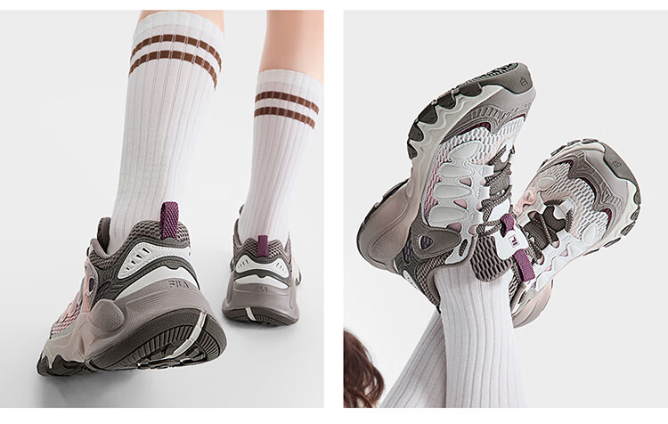 FILA Mushroom Sneakers Modern Sports Shoes Women's Autumn Winter Thick Sole Casual Dad Shoes 35