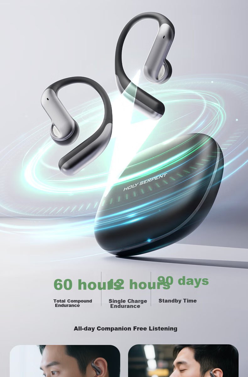 Holy Serpent Tianqin [15% Refreshing Subsidy], Bluetooth Earphones, Over-Ear Style, Latest 2026 Model, Wireless Sports Open-Style Running Headphones, Not In-Ear Bone Conduction Concept, Ranked Top Te 11