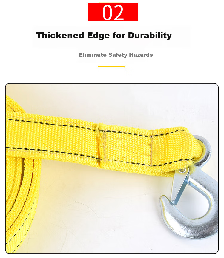 Beifute Car Tow Rope, Off-Road Towing Rope, Strong Tow Strap, Escape Rescue Rope, Towing Hook 5
