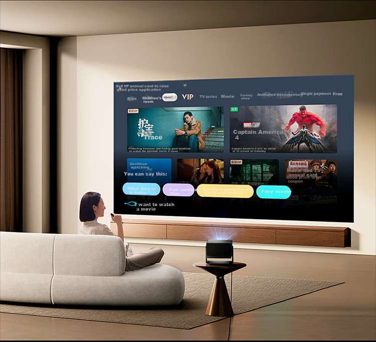 MI Laser Projector, 3 4K Resolution, Pure Tri-Color Laser Light Source, MI Pengpai Smart Home Theater All-In Cloud Platform, First-Class Energy Efficiency 30