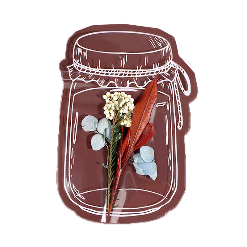 E-Mugu Transparent Dried Flower Bookmarks 20 Sheets Birthday Gift DIY Craft Kit Specimens PVC Laminated Plant Leaves Pressed Petals Glass Wood Frame Tools Hand-Painted
