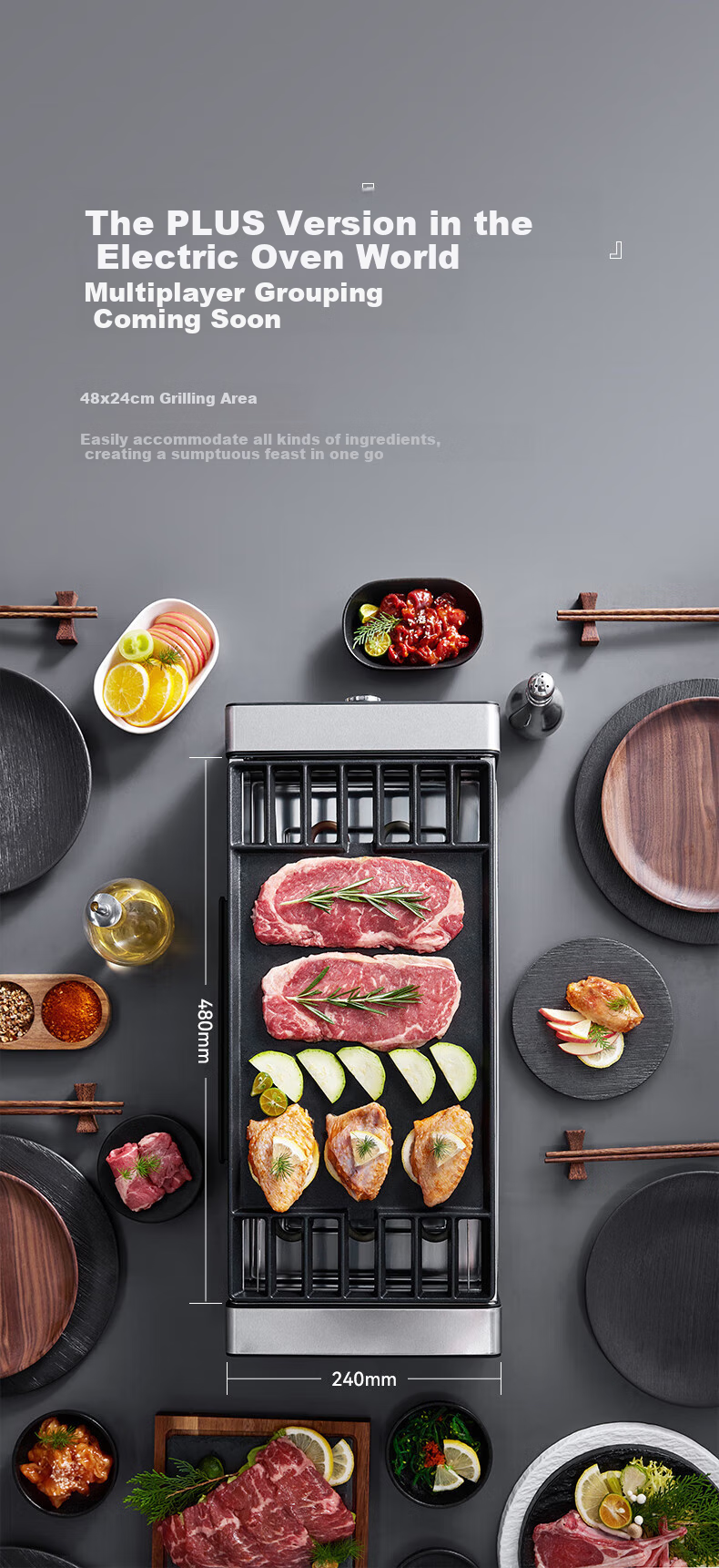 Fastee Electric Grill PLUS Version Accessories: Multi-Functional Grilling Tongs, Fish Grilling Tongs, Barbecue Tongs, Vegetable Grilling Tongs 2