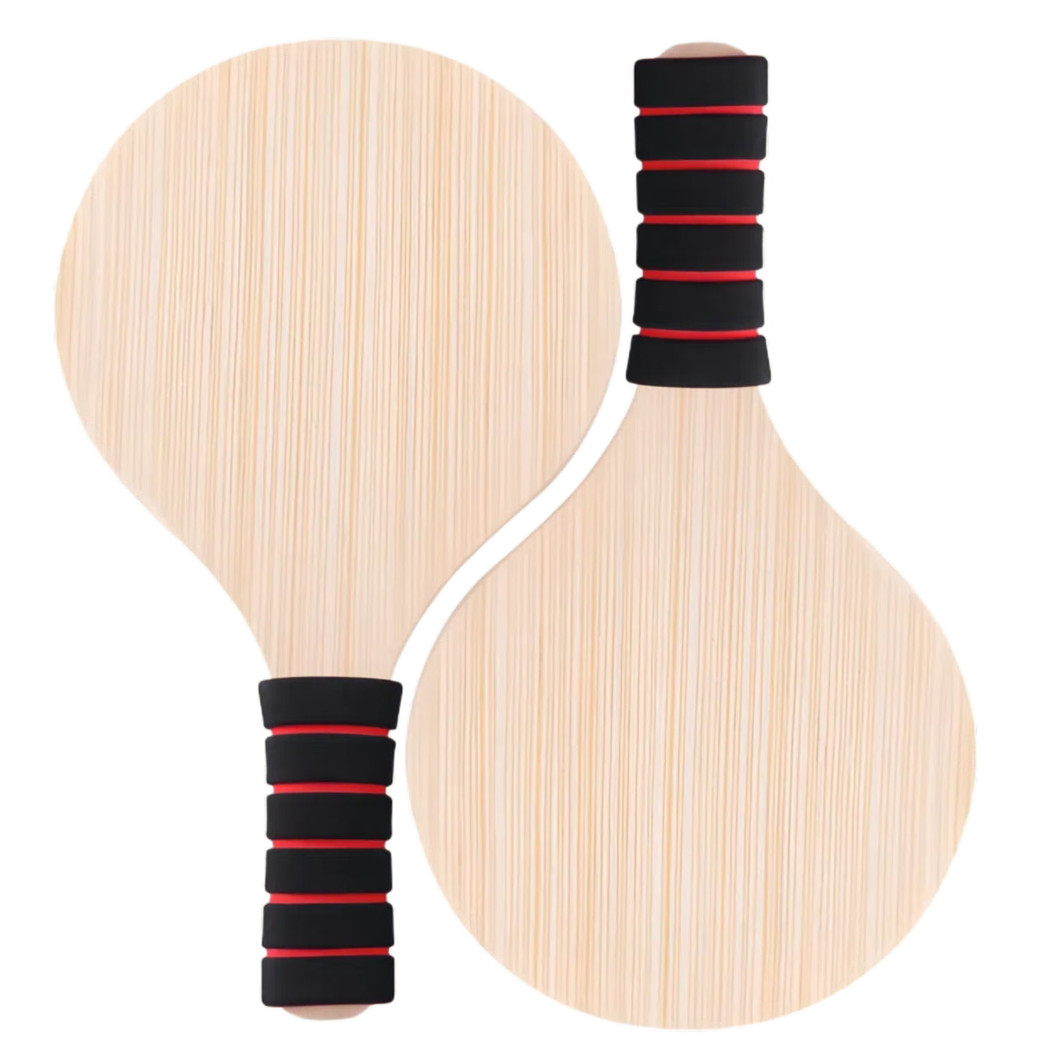 JIANTIAN Badminton Racket, Thickened Shuttlecock Racket, Three-Mao Racket, Wooden Racket Set with Storage Bag for Outdoor Toys