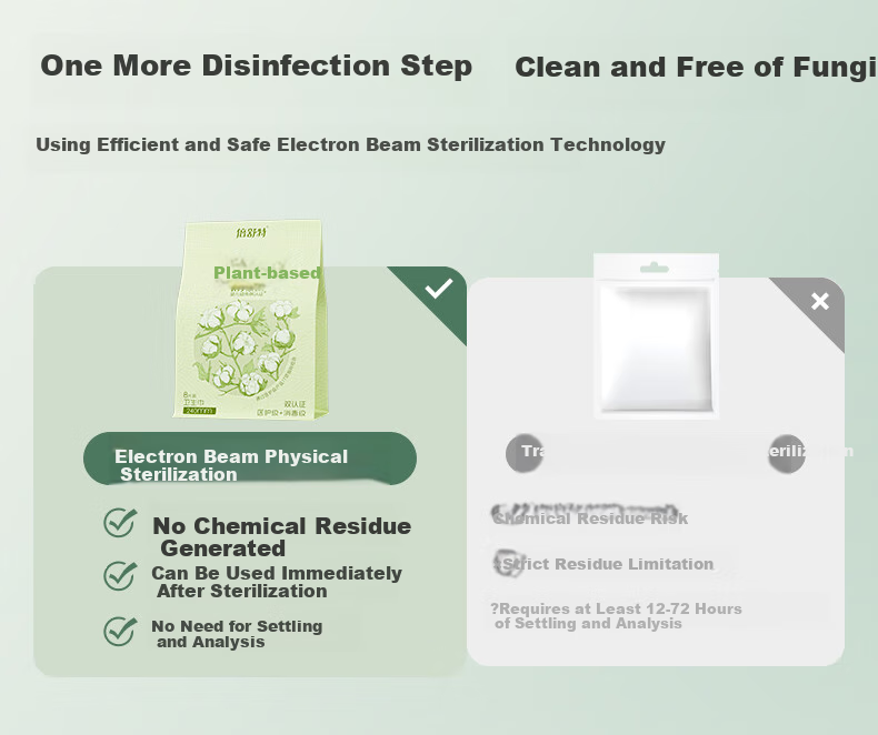 Beishute [Sensitive Skin Antibacterial] Plant-Based, Disinfection-Grade Pure Cotton Overnight Sanitary Napkins, 420mm, 20 Pieces, Menstrual Pads 7
