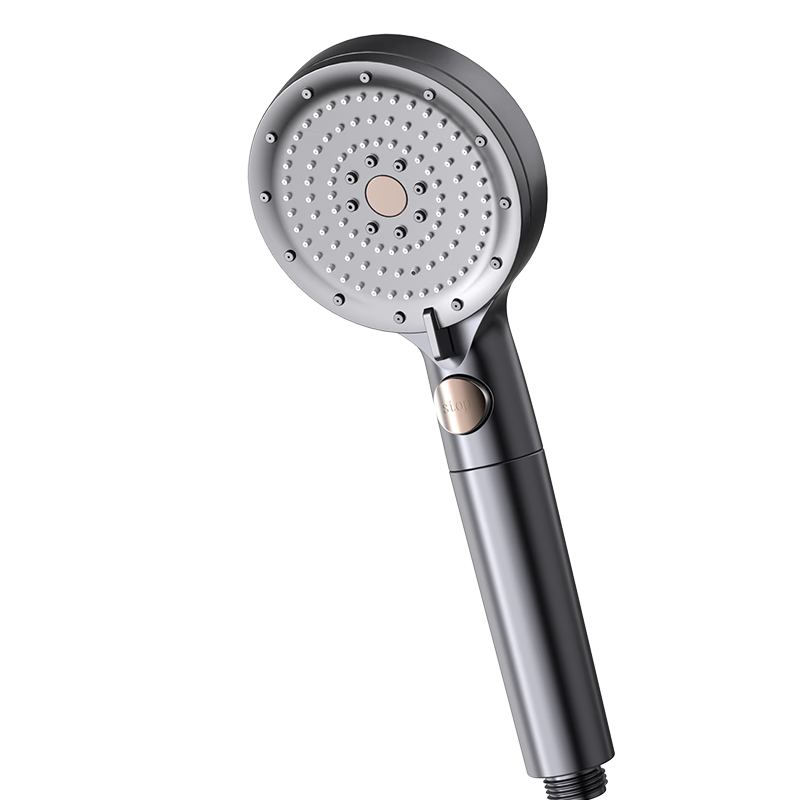 MICOE Pressurized Shower Head, High-Pressure Bathroom Shower Gun, Gray Lotus Head Handheld Shower, M-HS18Q