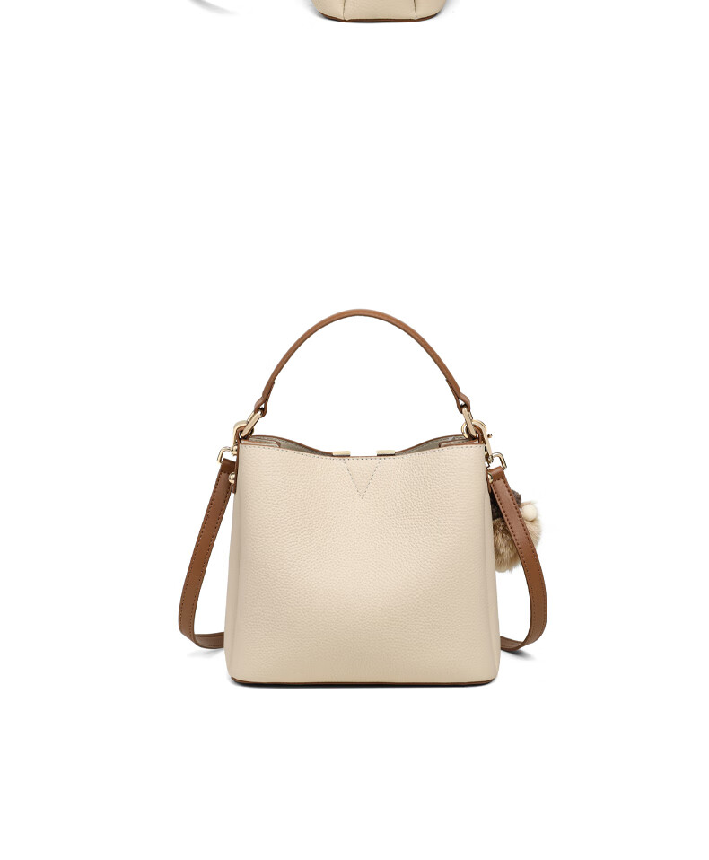 C.BANNER Women's Handbag, Cowhide Bucket Bag, Shoulder Crossbody Luxury Tote Bag, Commuter Birthday Gift for Girlfriend on May 20 4