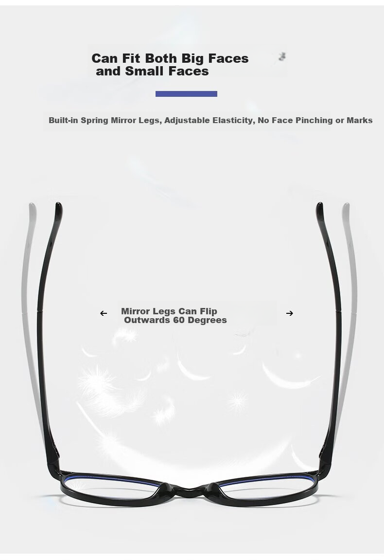 DRATRA High-Definition Reading Glasses for Men, Anti-Blue Light Presbyopic Glasses, Ultra-Lightweight Portable Round Frame Glasses, Lightweight And Comfortable, Fashionable And Classic 4