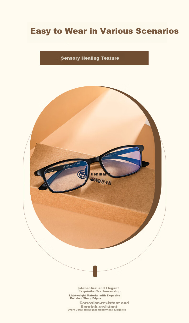Fushikang Reading Glasses for Men, Anti-Blue Light, High Definition, Ultra-Light, for Middle-Aged And Elderly Men, Presbyopic Glasses TJ009 Black +300 Degrees 6