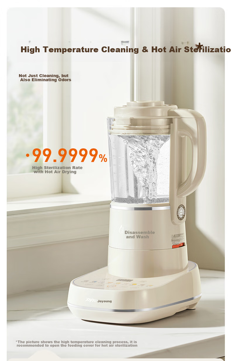 Joyoung ZMD Assured Series Space Technology High-Speed Blender Detachable And Washable Regulator Hot Air Sterilization Quiet Noise Reduction 1.75L L18-P656 10