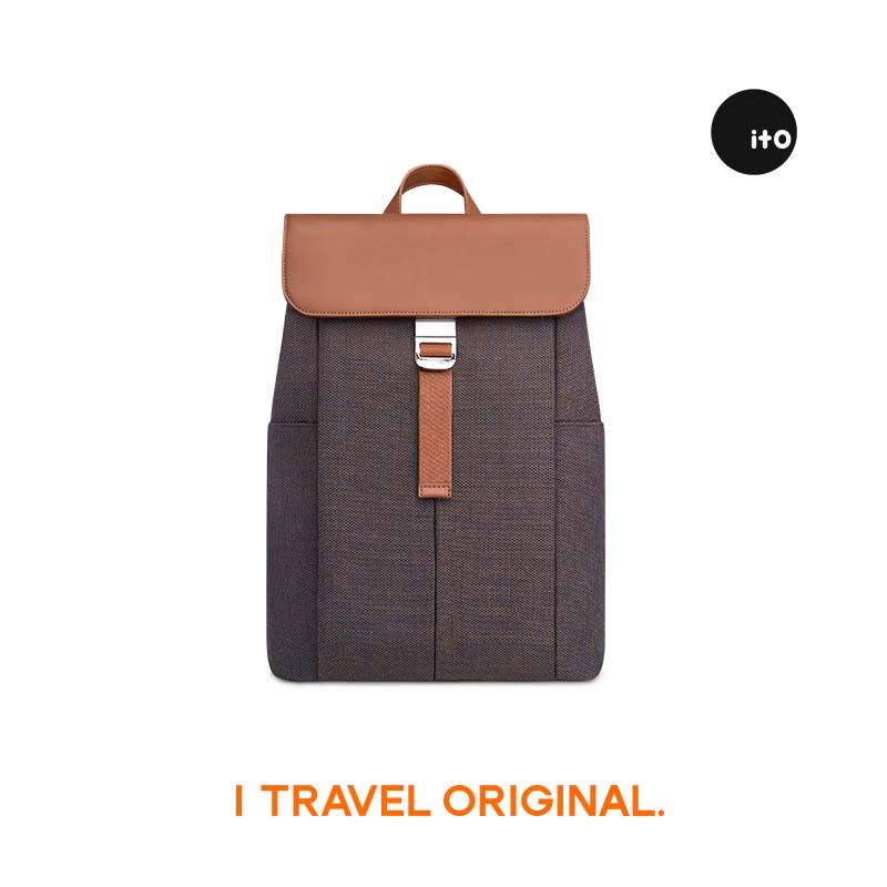 ITO "New Product" PORCINI BACKPACK, Twilight Brown 16L Business Backpack for Men And Women, Laptop Bag for Travel