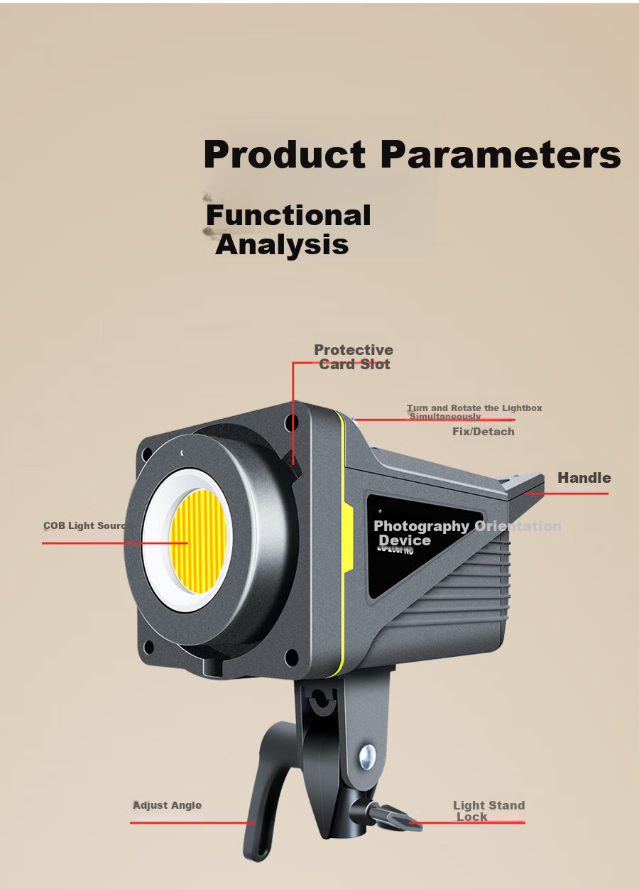Hakutatz LG-200PRO Live Streaming Fill Light, Photography Light, 220W Live Streaming Light, Deep Throw Light Ball, Softbox, Softball Light, Lighting for Streamers, Deep Throw Light, Studio Light 23