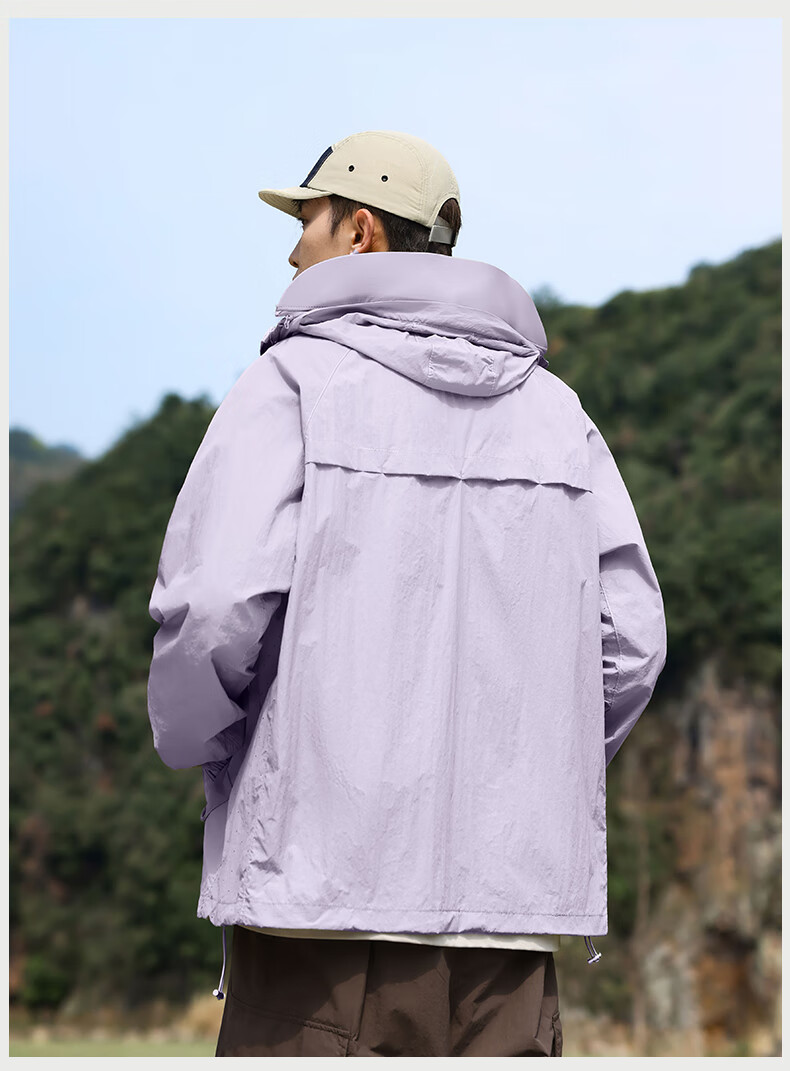 EASTERN CAMEL Unisex Summer UPF50 Sun Protection Outdoor Fishing Jacket Light Gray XS 16