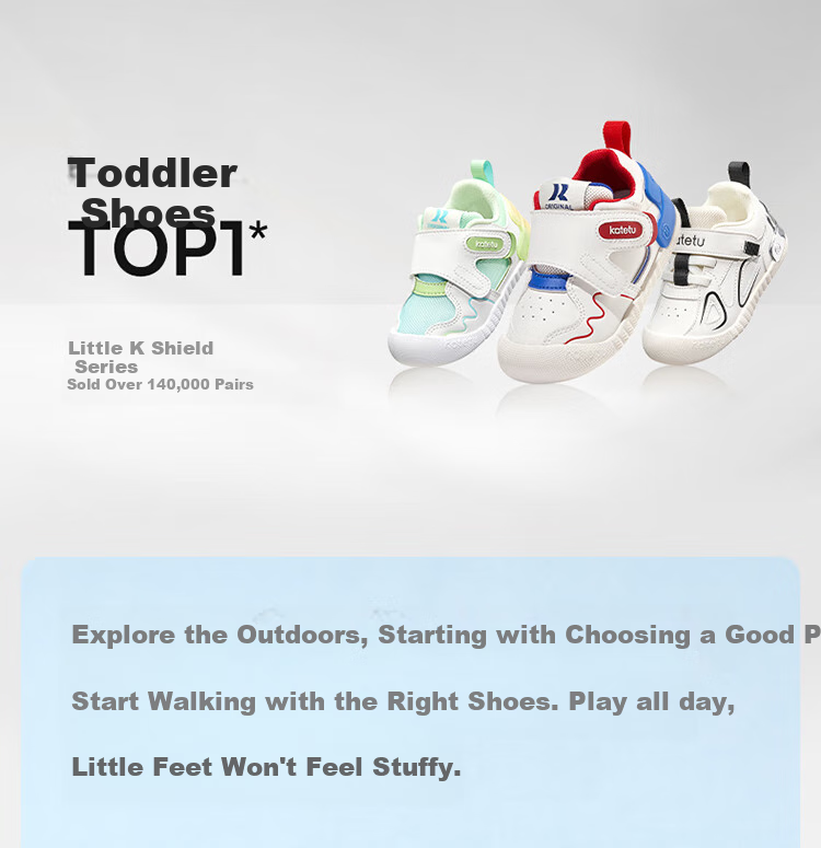 Katetu Toddler Sandals, Children's Summer Shoes, Functional Shoes for Ages 1-3, Closed-Toe Breathable Beach Shoes X4BEA24 1