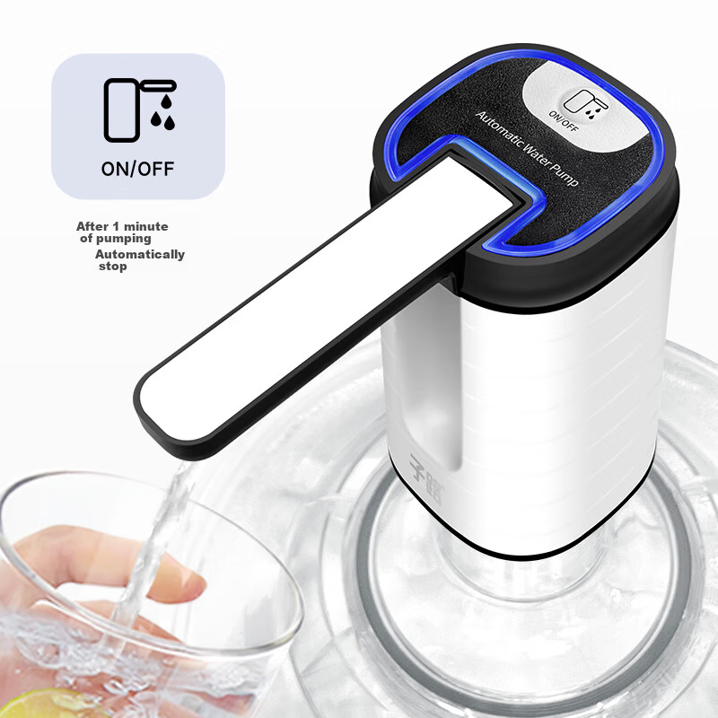 Zilu Water Pump Dispenser for Bottled Water, Electric Pump for Mineral Water, Foldable Automatic Water Dispenser, Drinking Water Machine