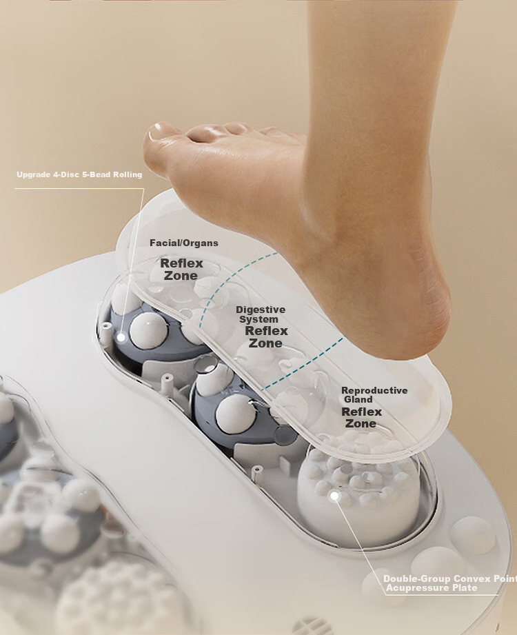 PHILIPS [Mid-Autumn Festival Gift] Small White Bucket Foot Soaking Tub, Fully Automatic Massage, Constant Temperature Heating, Smart Sterilization Foot Bath Basin for Home Use 3212F, Gift for Parents And Elders 11