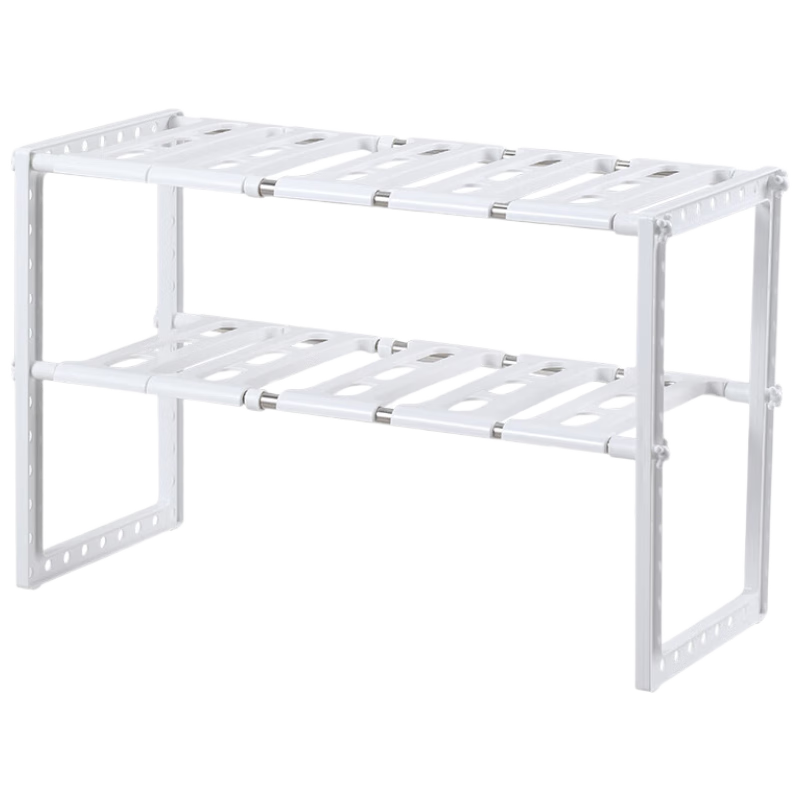 JD Original Expandable Kitchen Storage Rack Stainless Steel Shelf for Sink, Microwave Oven, Dish Storage And Organizatio