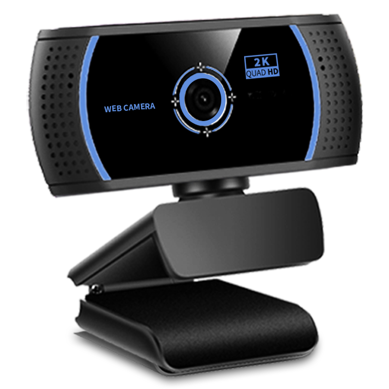 GESOBYTE C505 2K HD Webcam with Microphone for Video Conferencing, Online Classes, Laptop/Desktop, Live Streaming, Home Teaching, USB External Camera