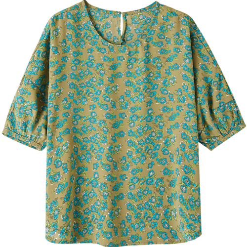 Dme [Line Aesthetics] Summer French Vintage Striped Shirt, Silky Smooth Comfortable Chiffon Blouse, Women's Top